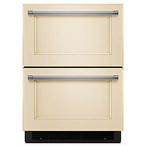 Double Refrigerator & Freezer Drawers | KitchenAid - 24" Panel Ready Double Refrigerator Drawer